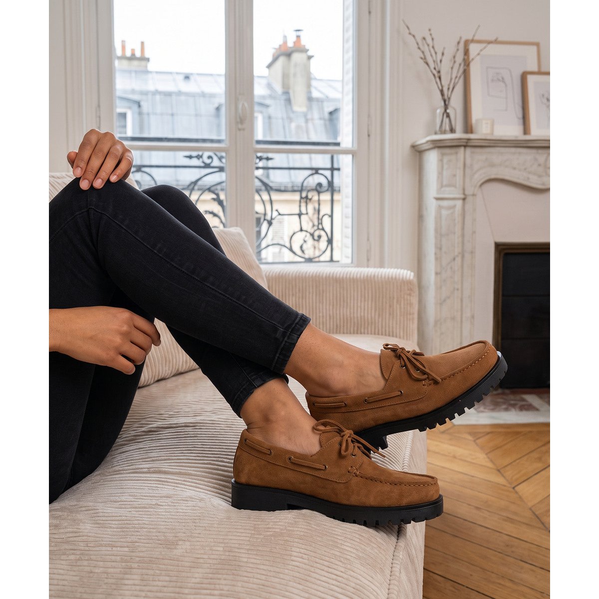 Mocassins ELISABETH muscade, FINSBURY