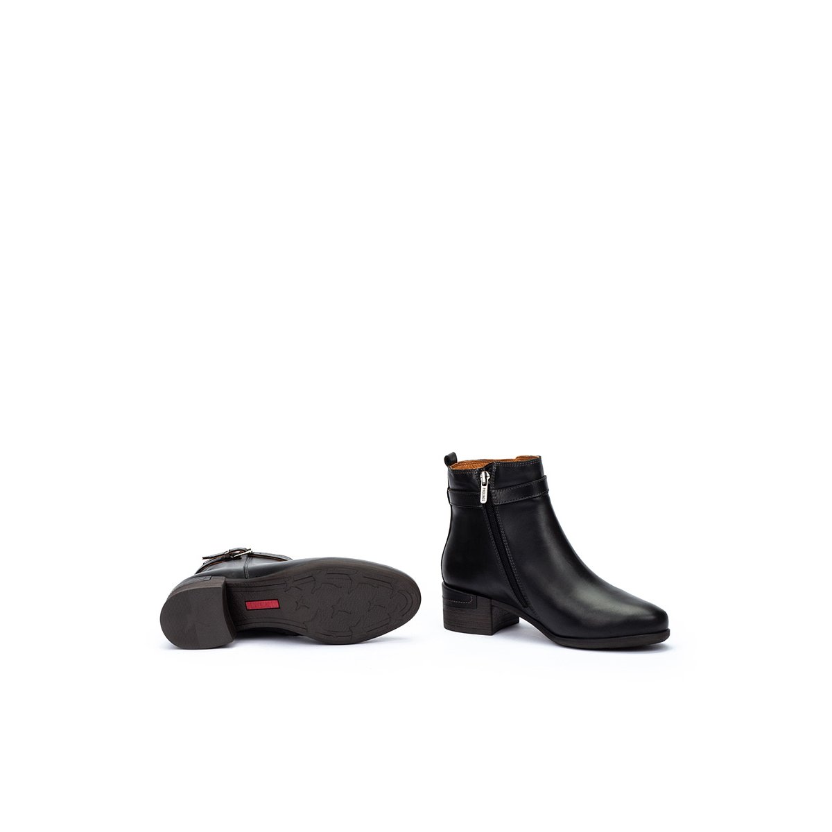 Bottines à talon cuir Malaga black, PIKOLINOS