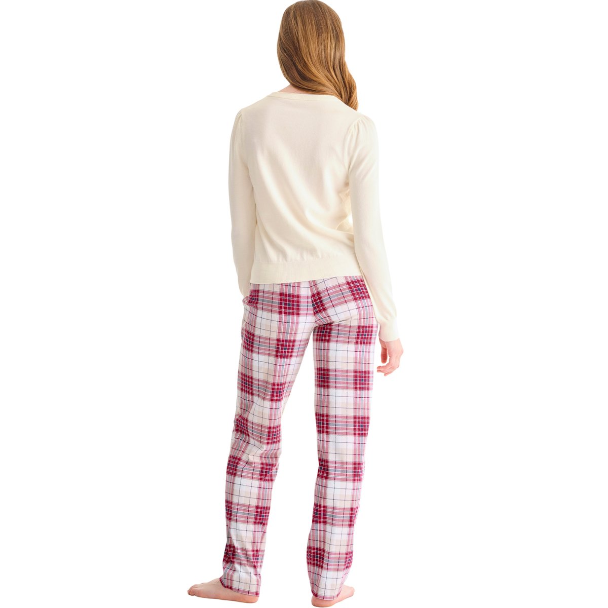 Bas pyjama pantalon long COSY NIGHTS rouge, LISCA