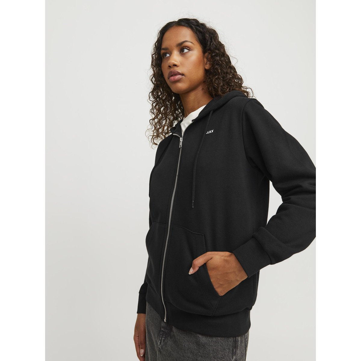 Sweat À Capuche Zippé black 1, JJXX