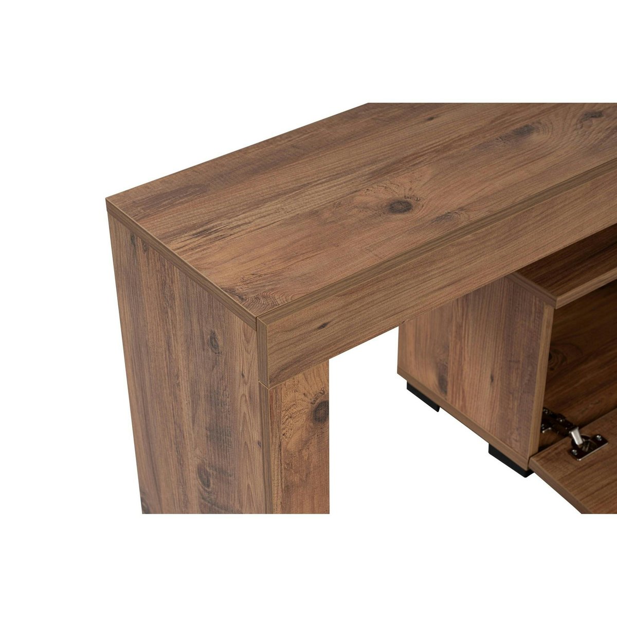 Meuble TV moderne 180 - 2 portes MARFA pin, PIER IMPORT