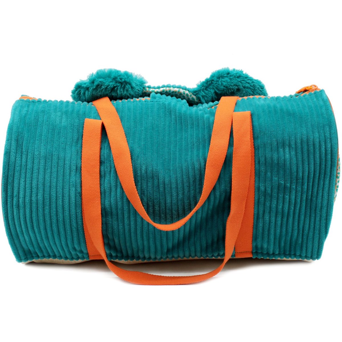 Sac week-end bleu, blanc, orange, LES DEGLINGOS
