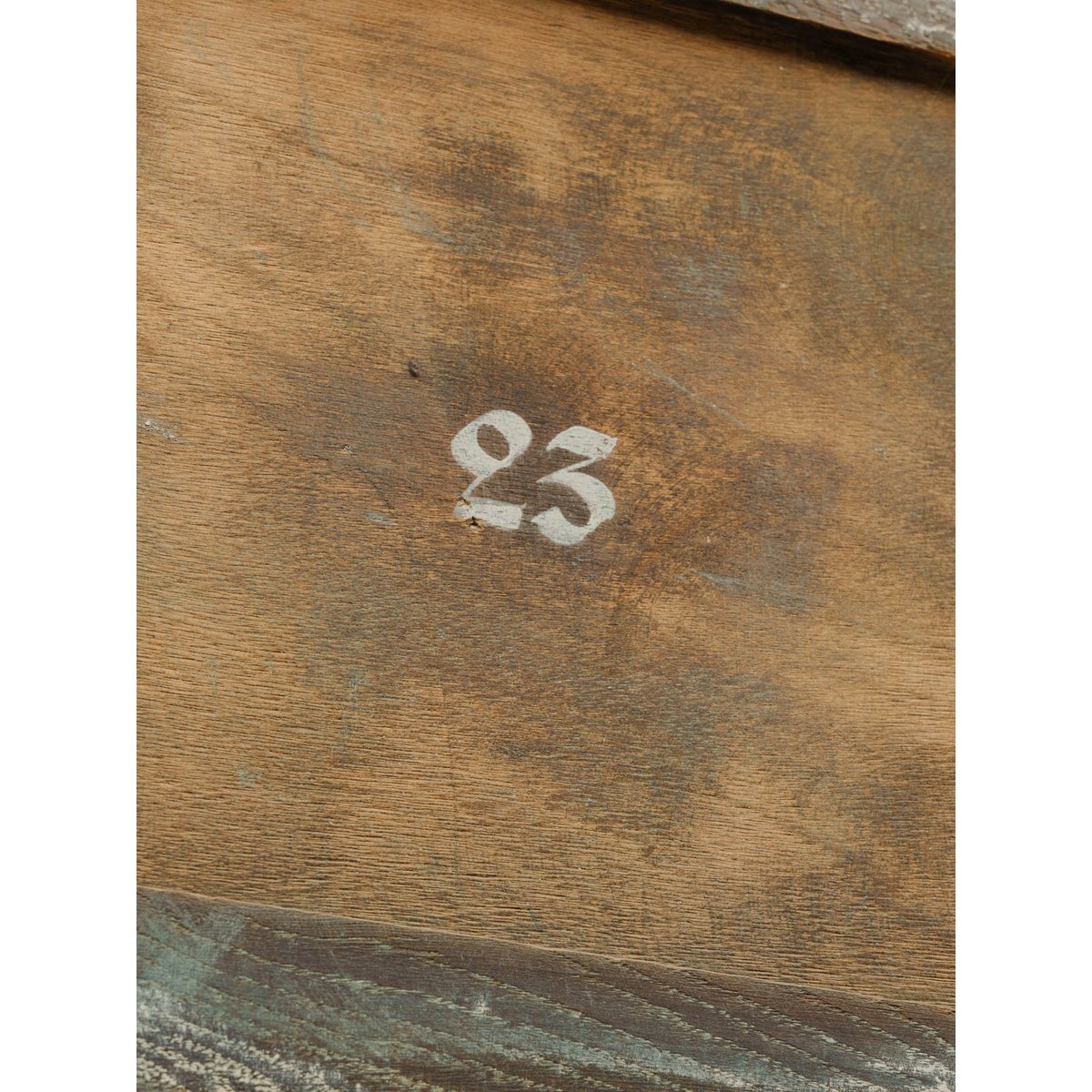 Armoire vestiaire en bois vert foncé Blandine N°487 - Bon état vert foncé, DEBONGOUT