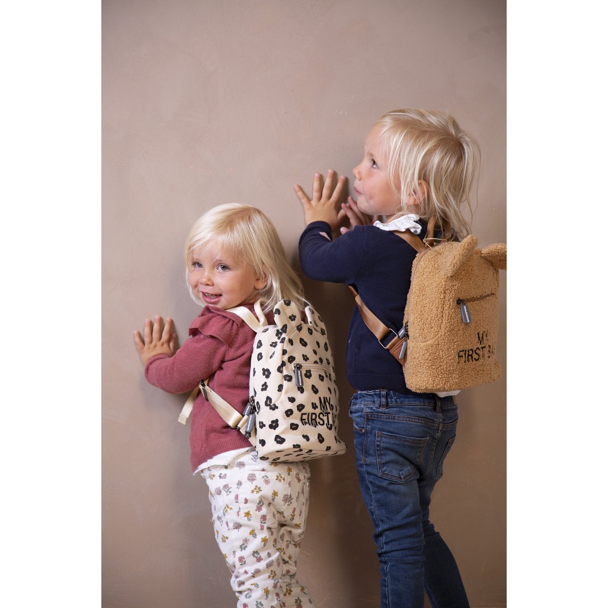 Sac à dos bébé My first bag beige, noir, CHILDHOME