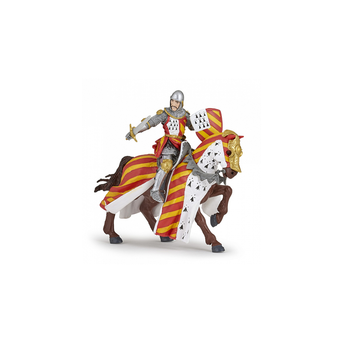 Figurine Chevalier au tournoi gris, PAPO