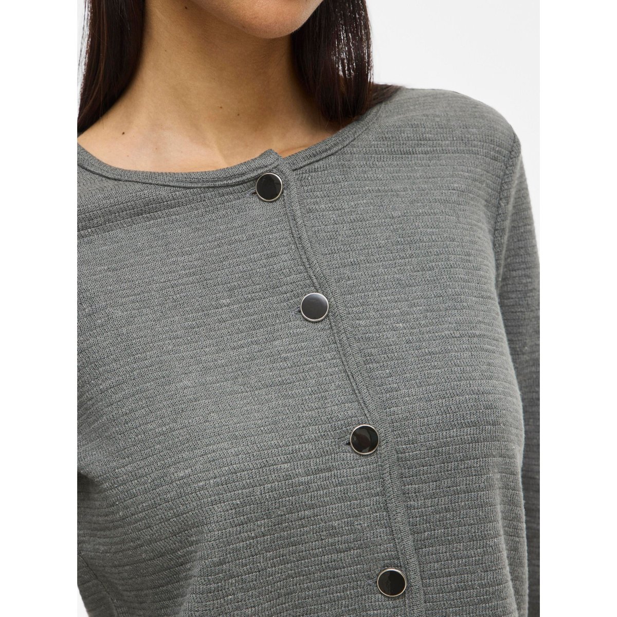 VILDEA - En maille Cardigan medium grey melange, VILA