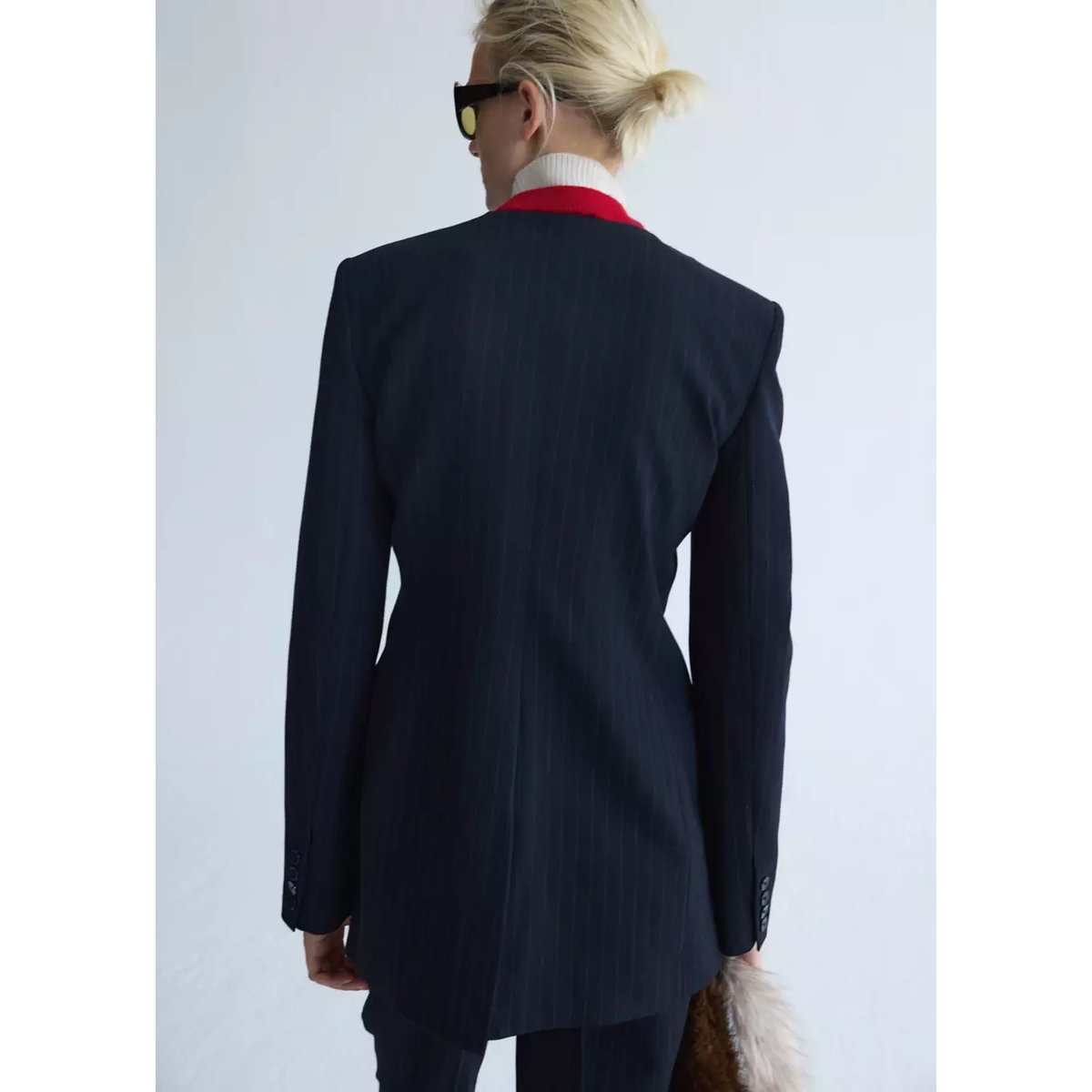 Veste pencil bleu marine, MANGO