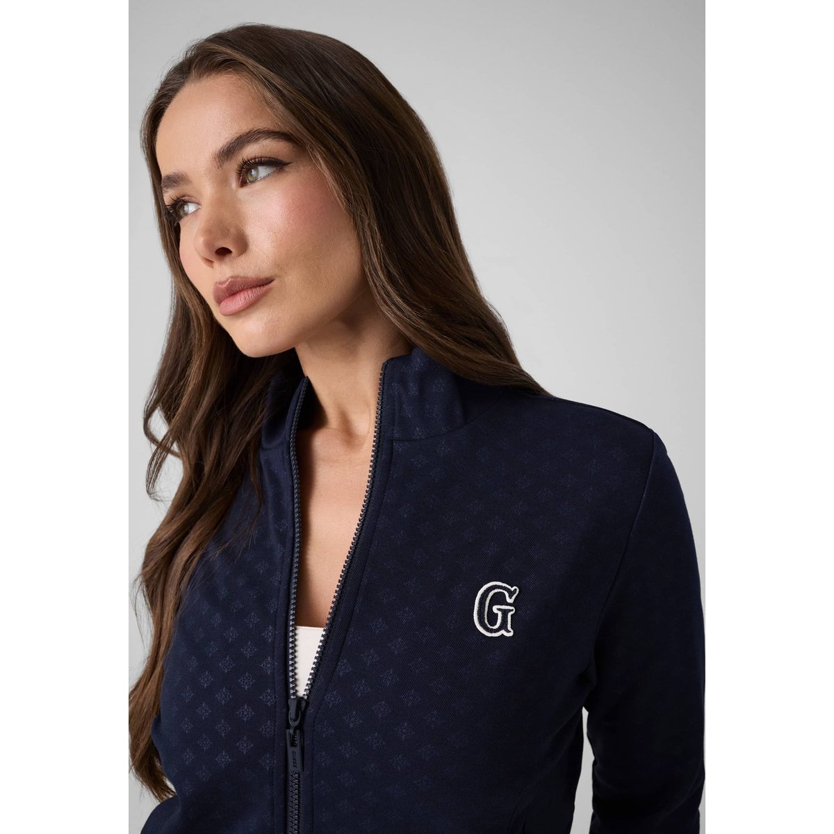 Sweatshirt En Mélange De Viscose bleu foncé, GUESS