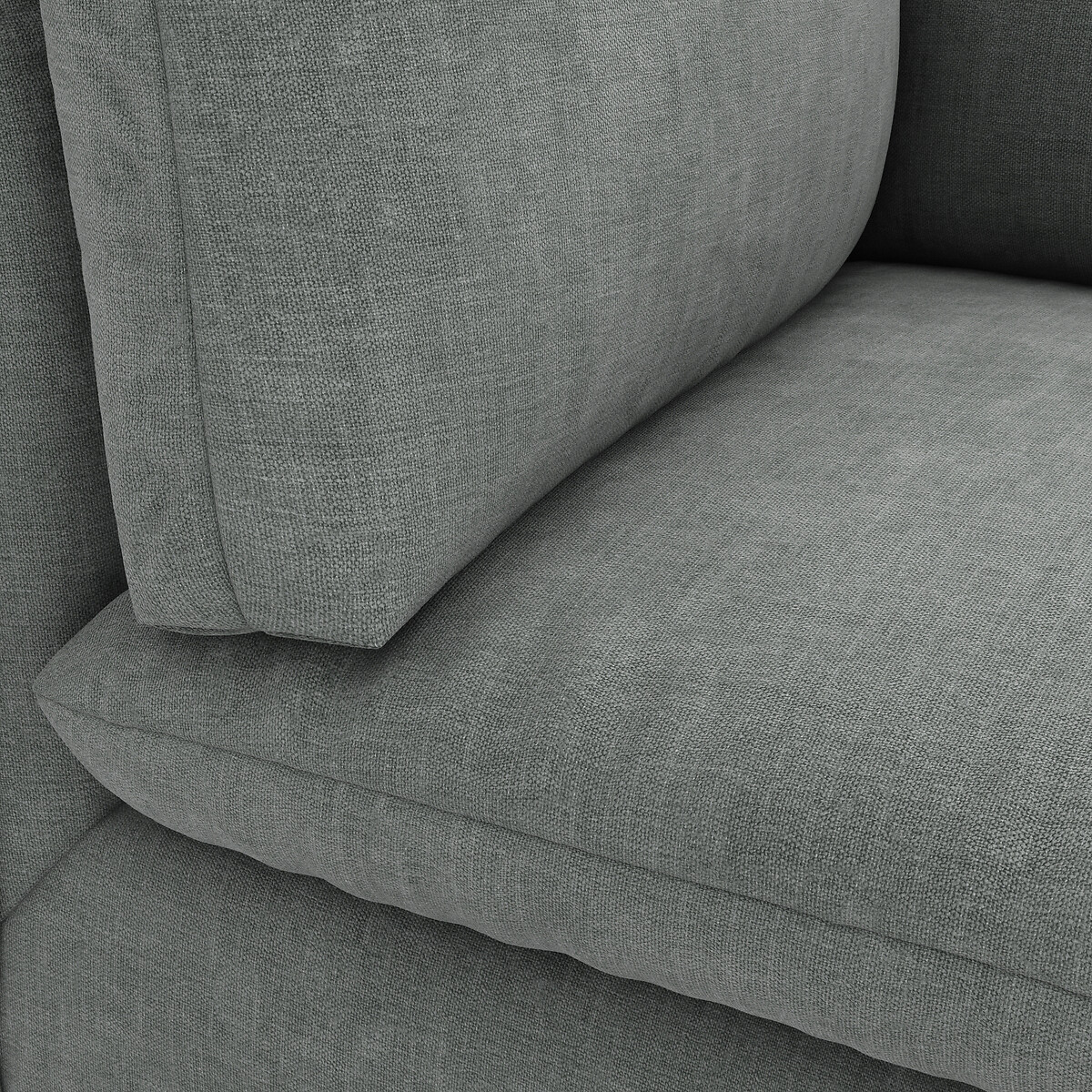 Élément fauteuil XL pour canapé modulable, en tissu texturé, MALO céladon, LA REDOUTE INTERIEURS