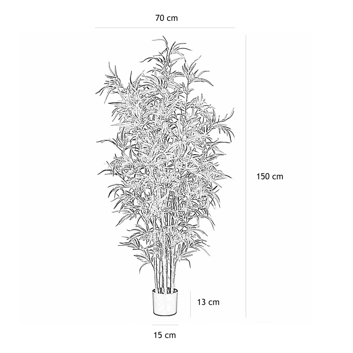 Bambou artificiel 150cm autres, LIGNE DECO
