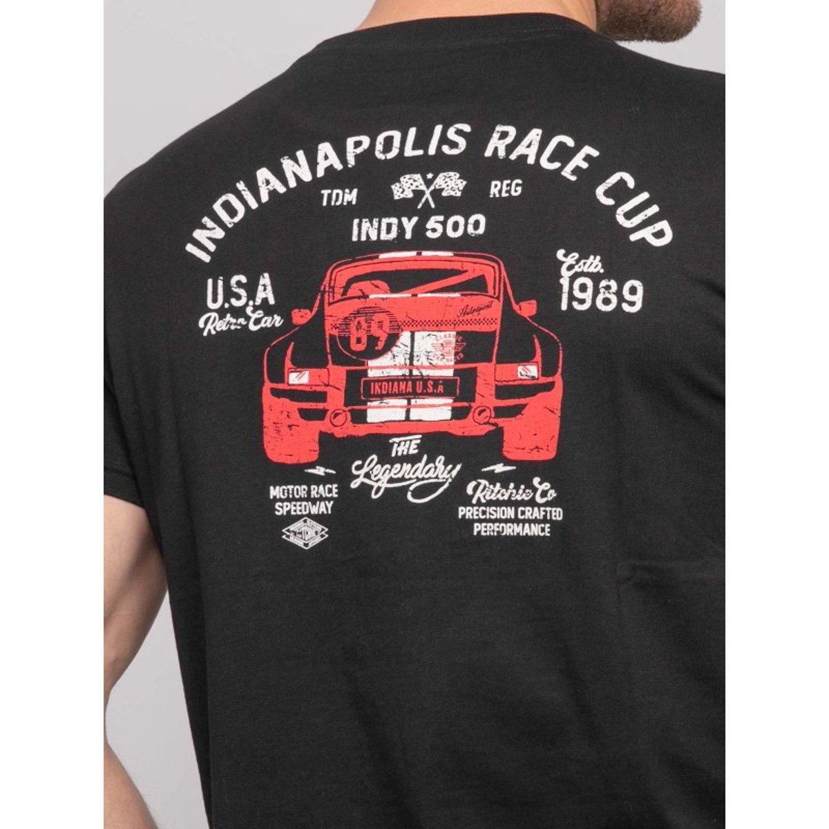T-shirt Coton Motifs Nerolma noir, RITCHIE