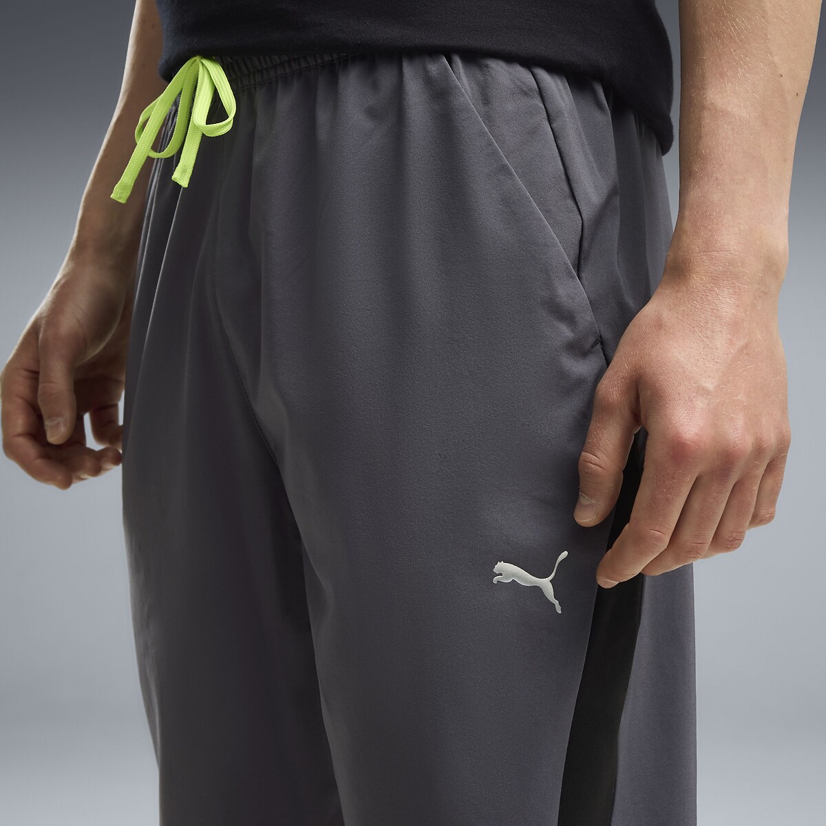 Pantalon tapered, training gris anthracite, PUMA