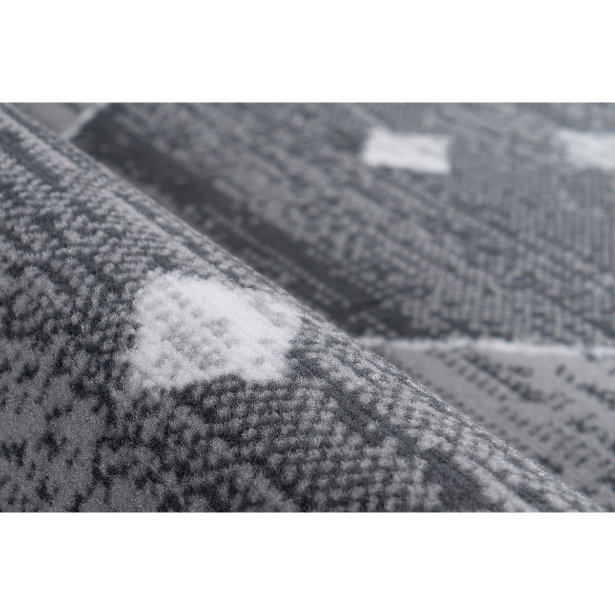 Tapis salon et chambre tissé plat OTTAWA gris, NOVATREND