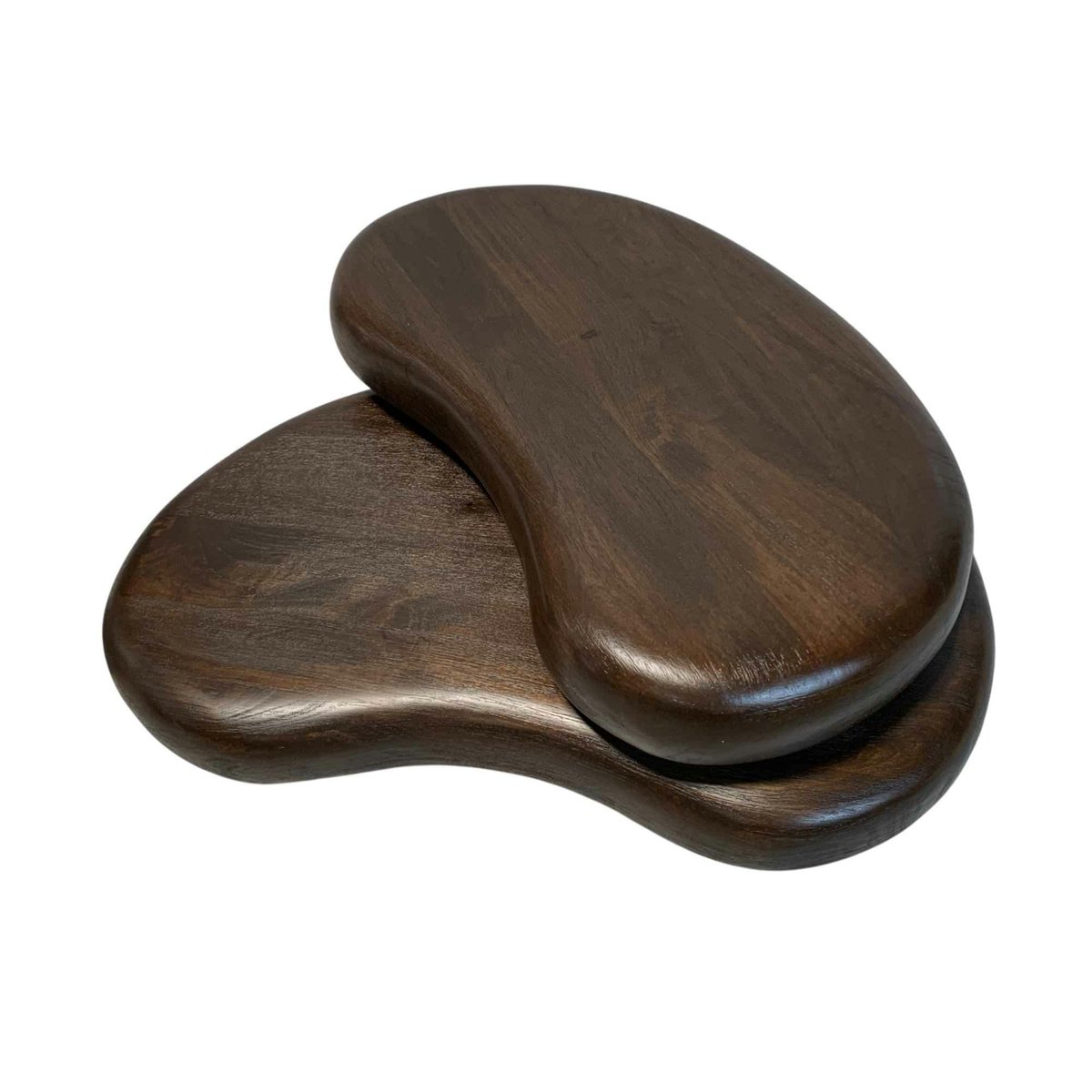 Table basse bois brun double plateau design organique ALMA marron, PIER IMPORT