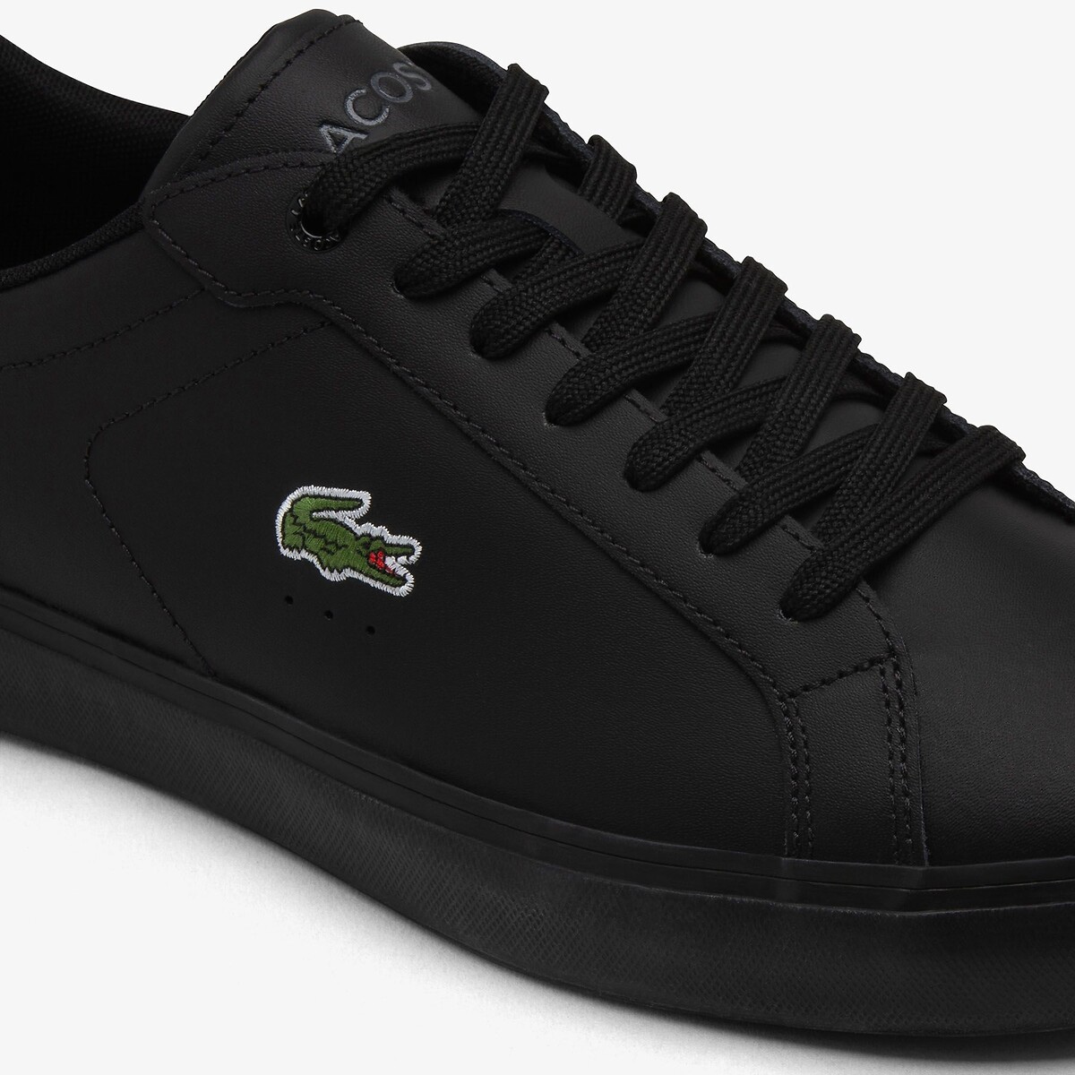 Baskets basses Powercourt noir, LACOSTE