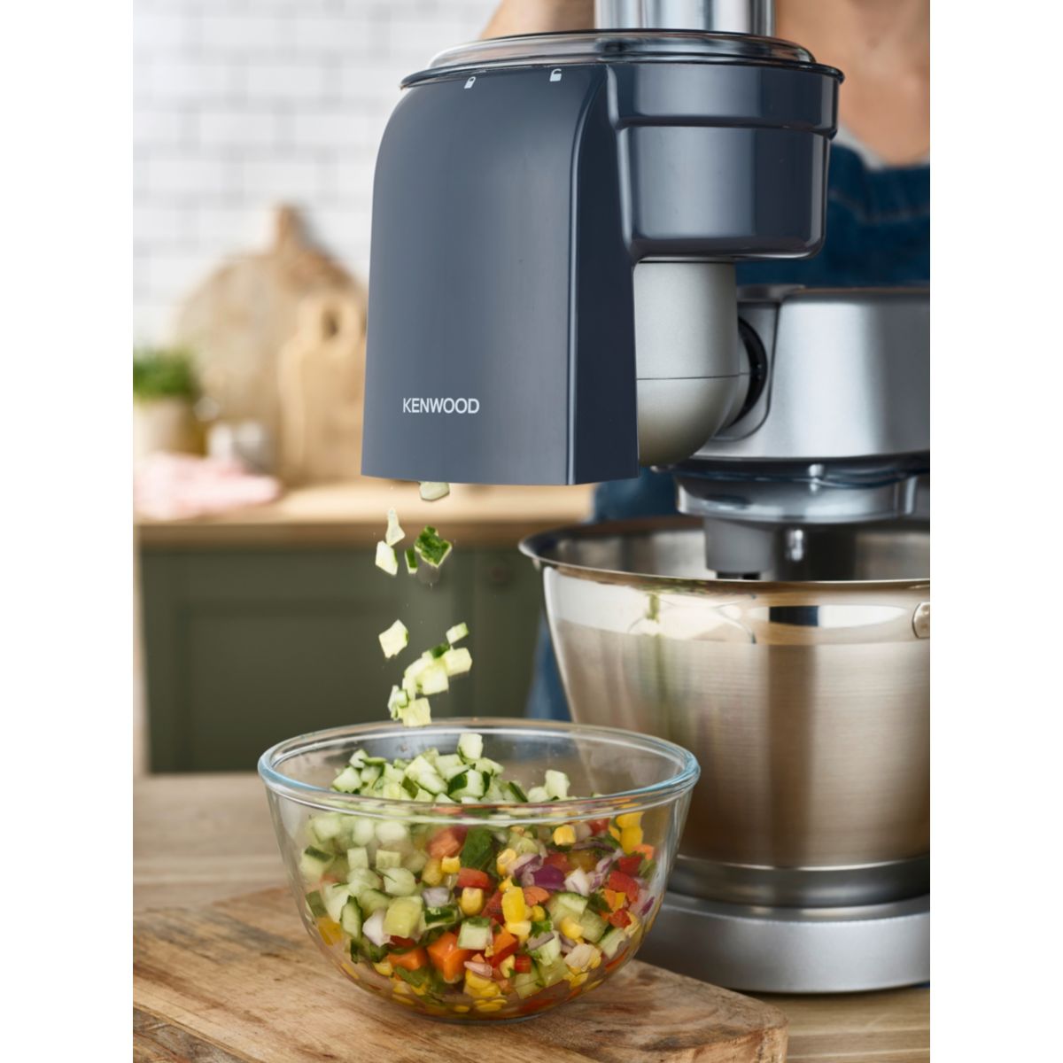 Découpe KAX400PL Accessoire à brunoise gris, KENWOOD