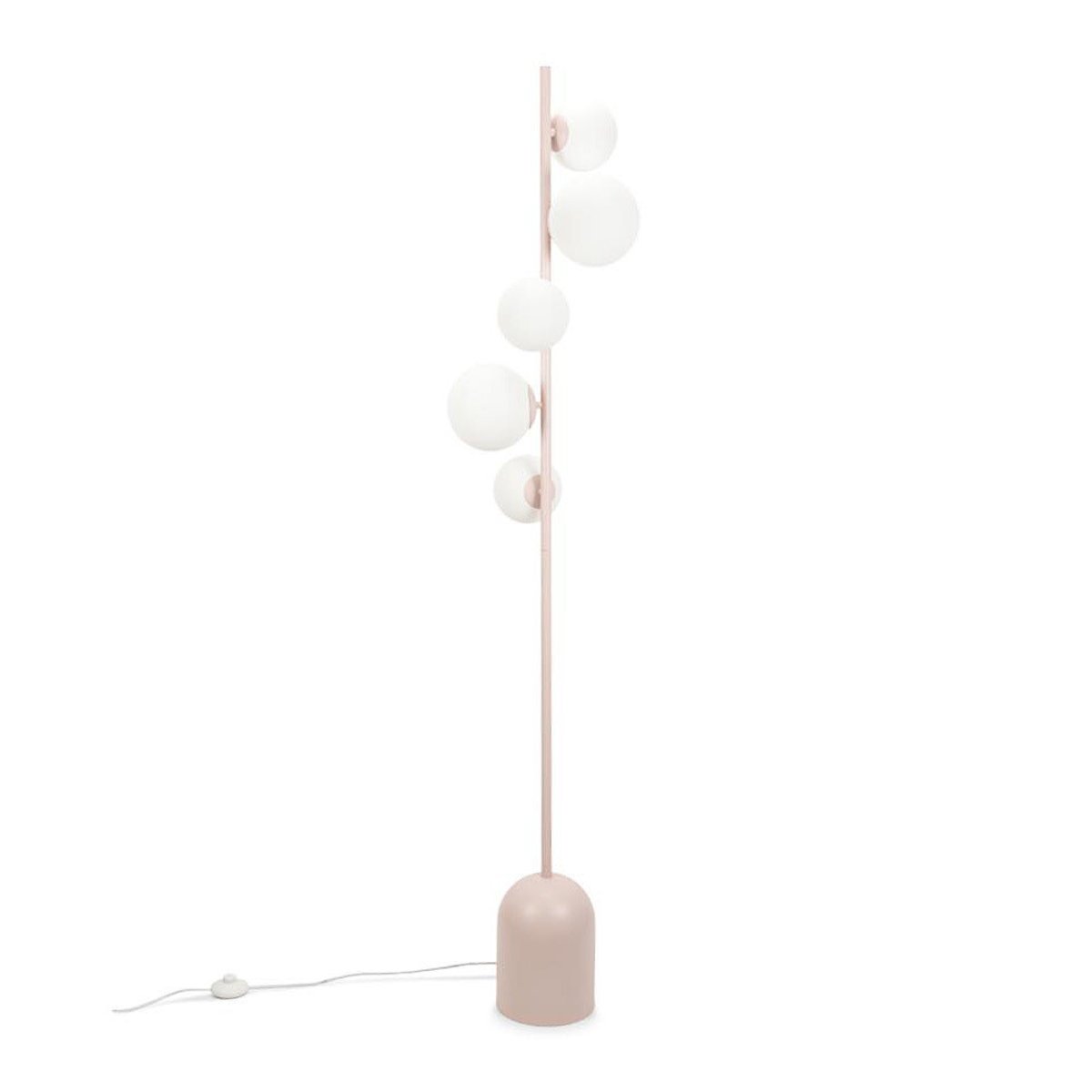 Marion 5-Light Floor Lamp in Blush Pink pink, SO'HOME