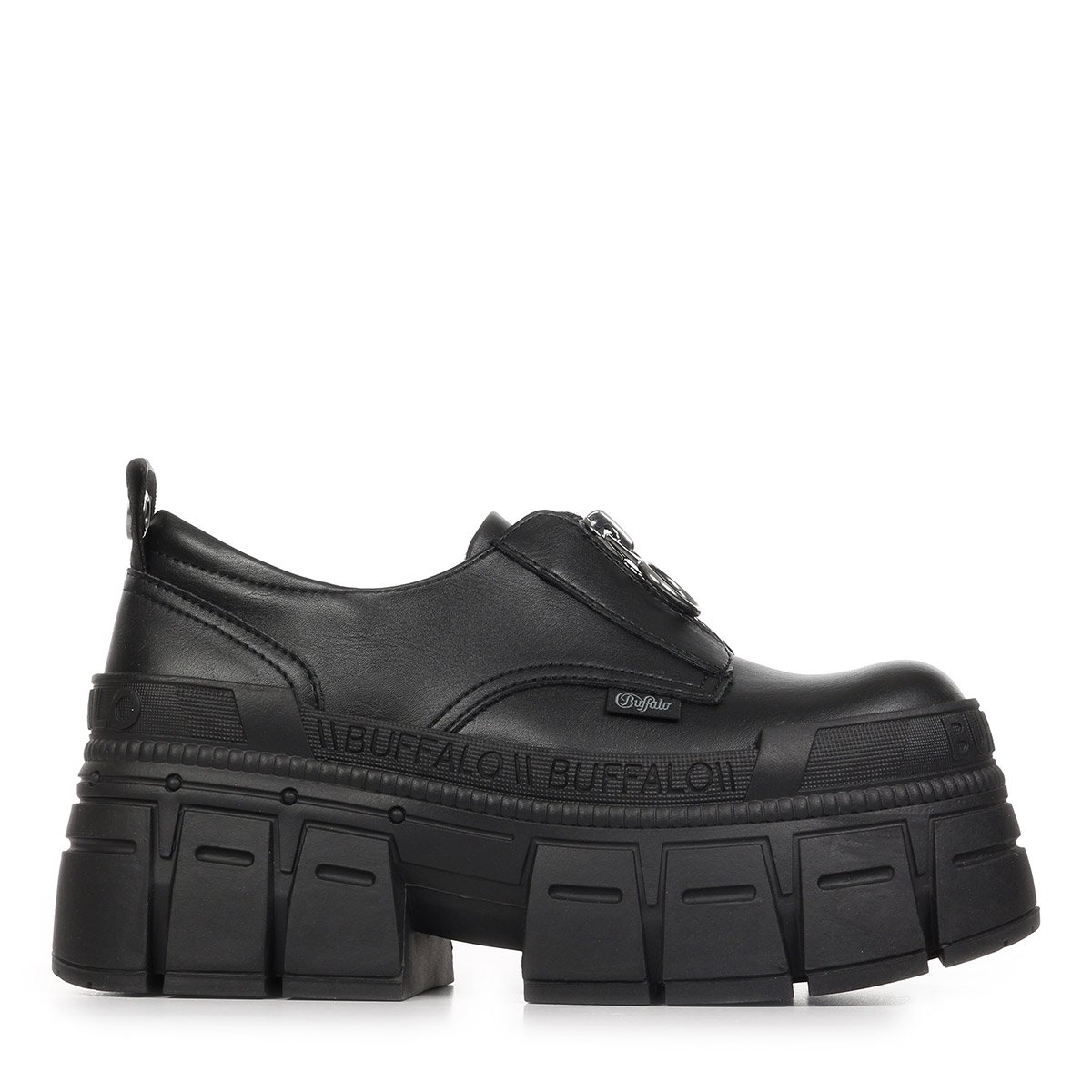 Mocassins GOSPHER FRONT ZIP LO black, BUFFALO