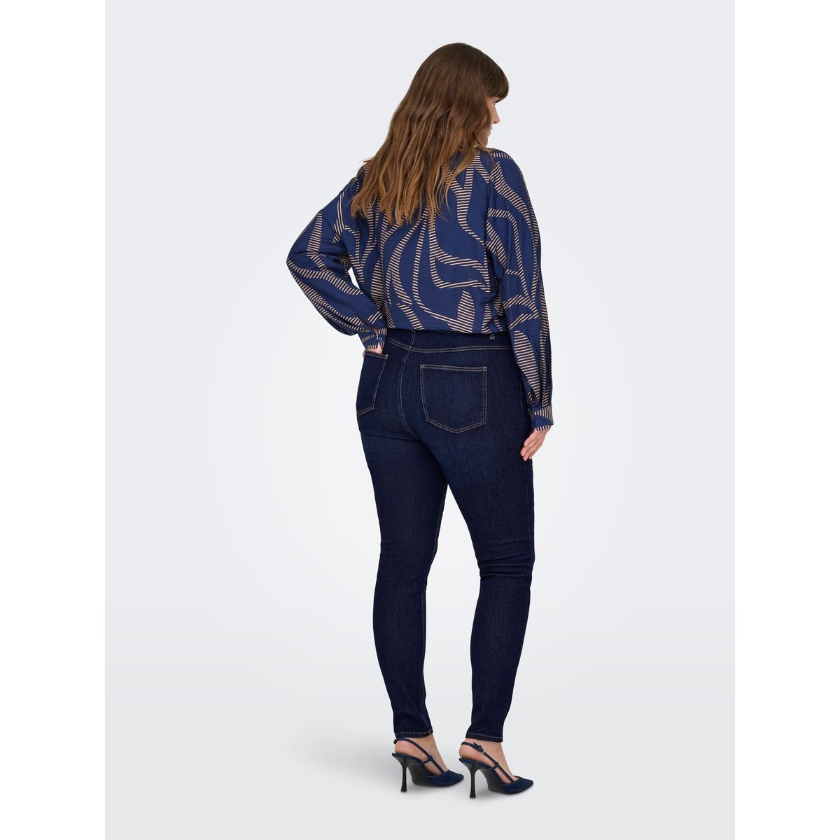 Jean Skinny dark blue denim, ONLY CARMAKOMA