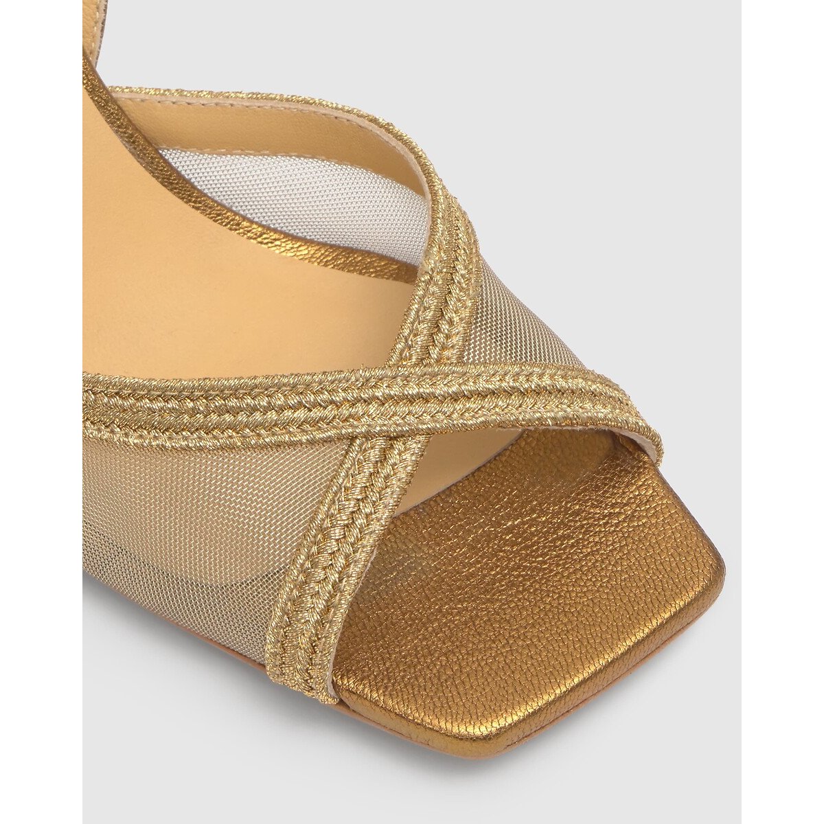 Sandalias de cuña Betty dorado, CASTANER