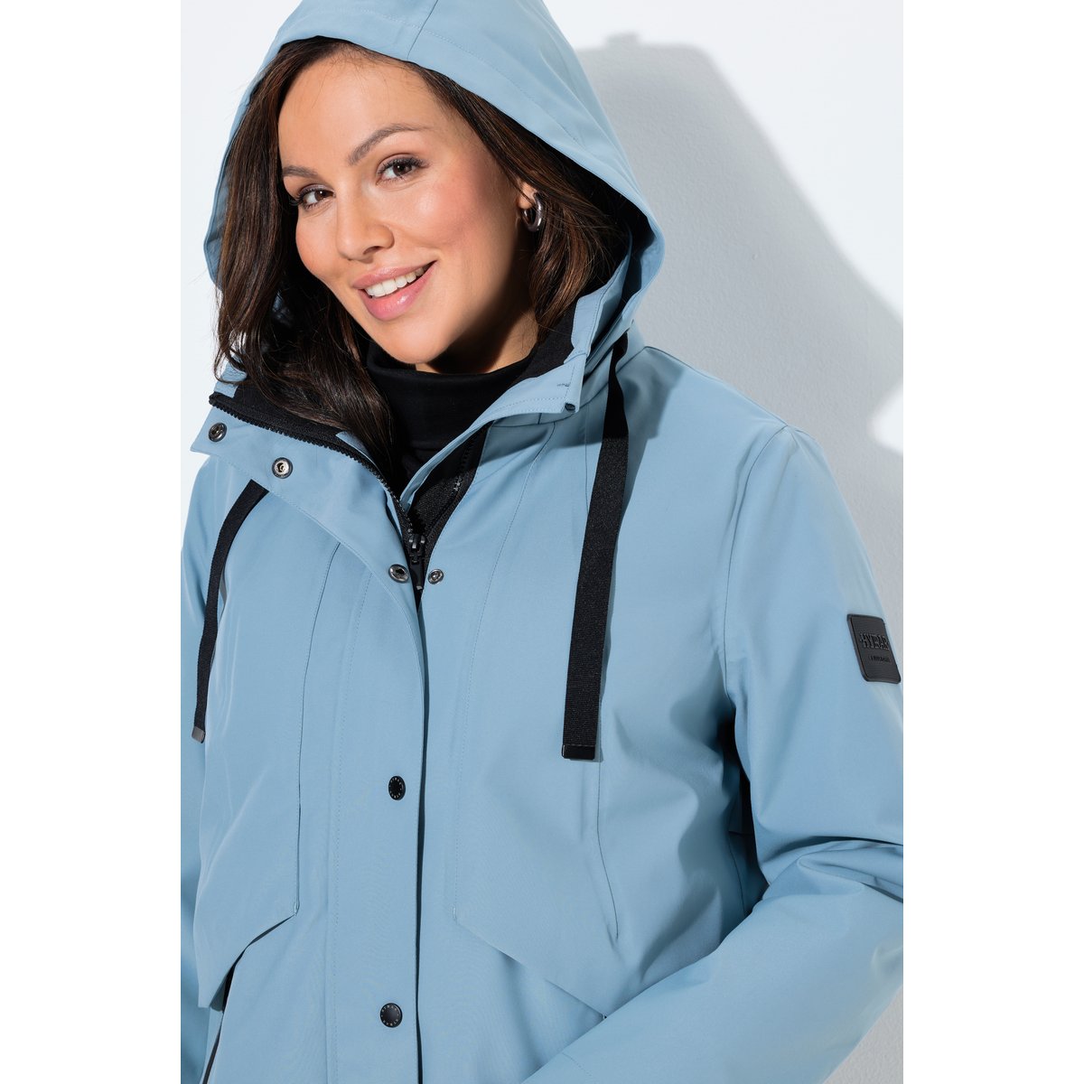 Veste technique HYPRAR à capuche gris bleu, ULLA POPKEN