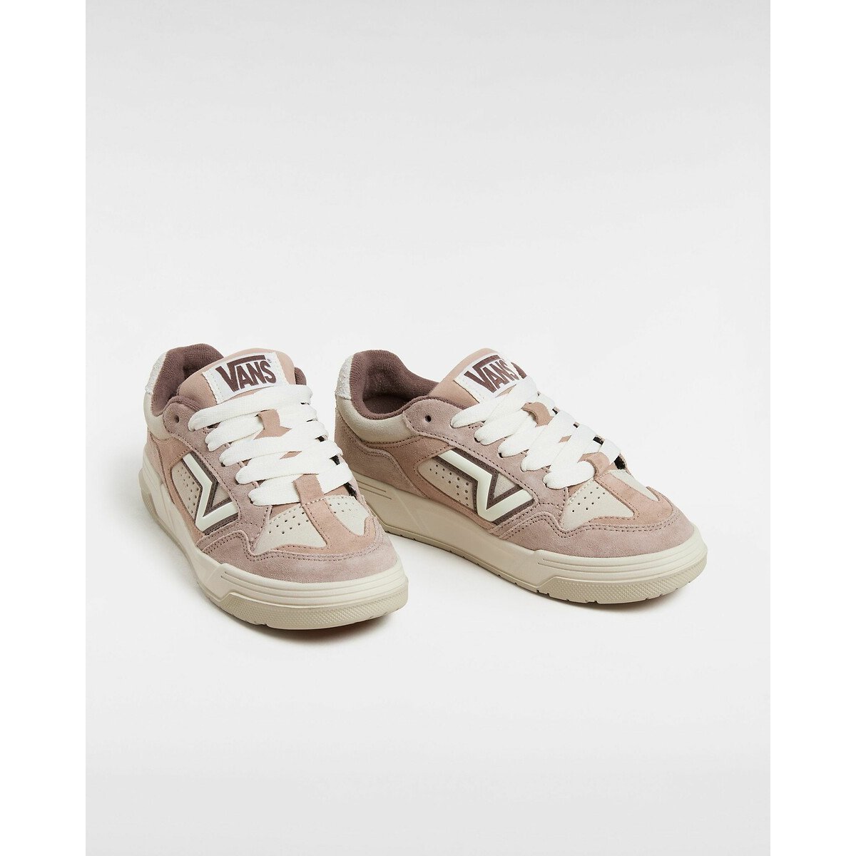 Baskets cuir Upland taupe grisé, VANS