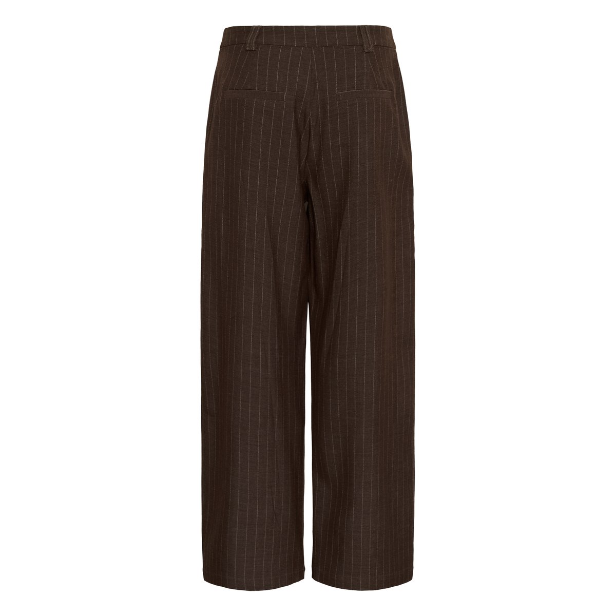 Pantalon casual marron java pinstriped, CREAM