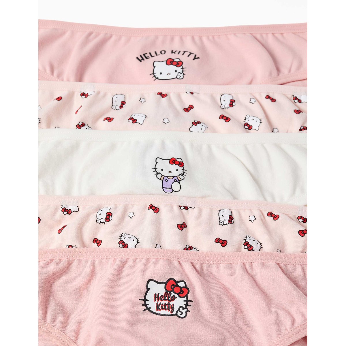 Lot de 5 culottes en coton avec imprimés Hello Kitty multicolore, ZIPPY