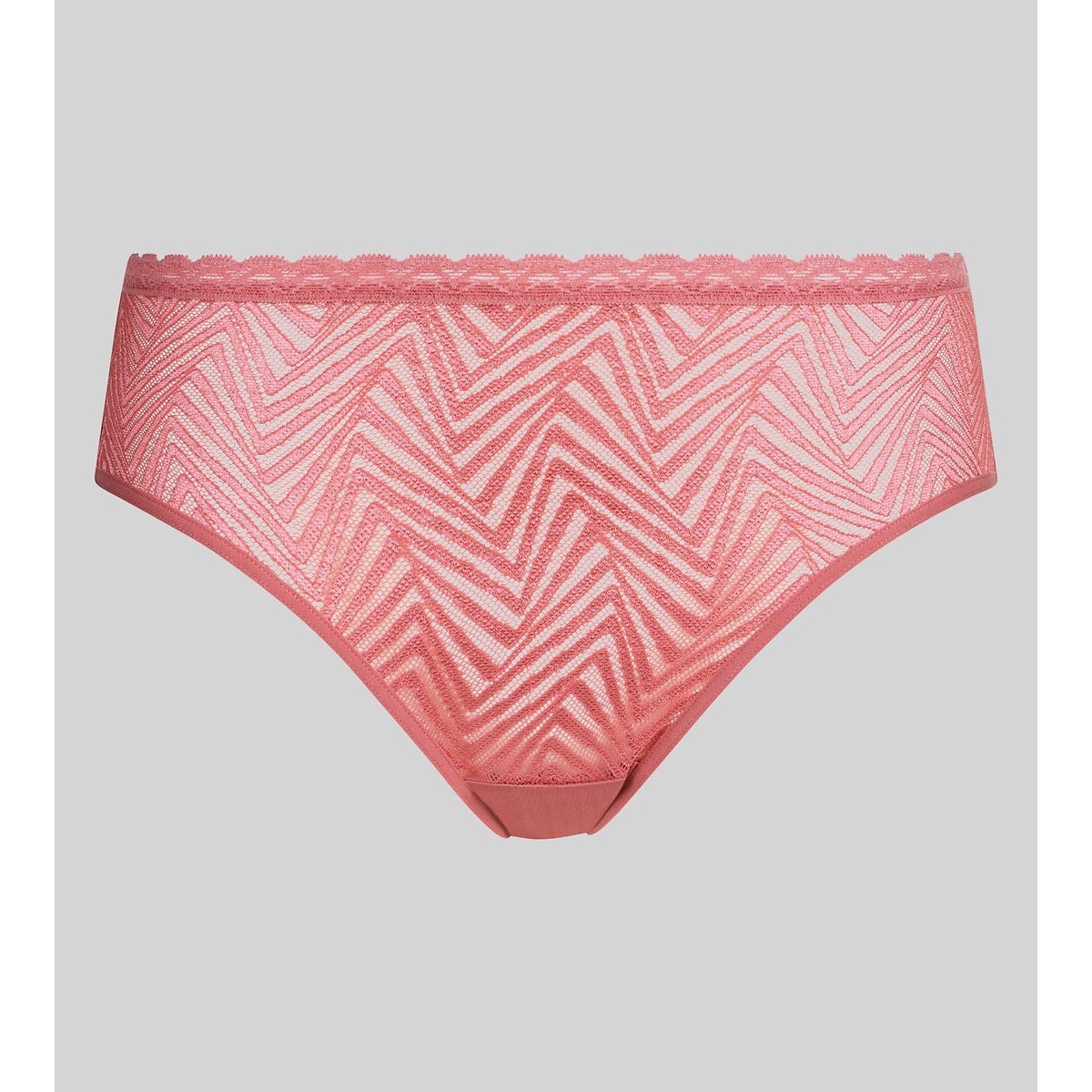 Culotte midi pizzo grafico Ideal Posture dame rose, PLAYTEX