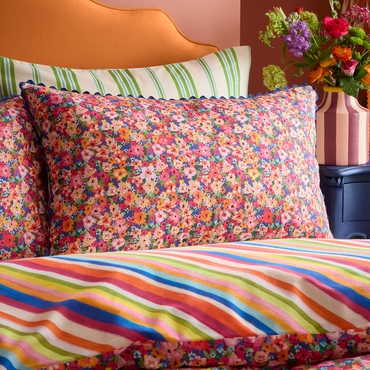 Darling Ditsy 100% Cotton Reversible Duvet Cover Set multi-coloured, SOPHIE ROBINSON