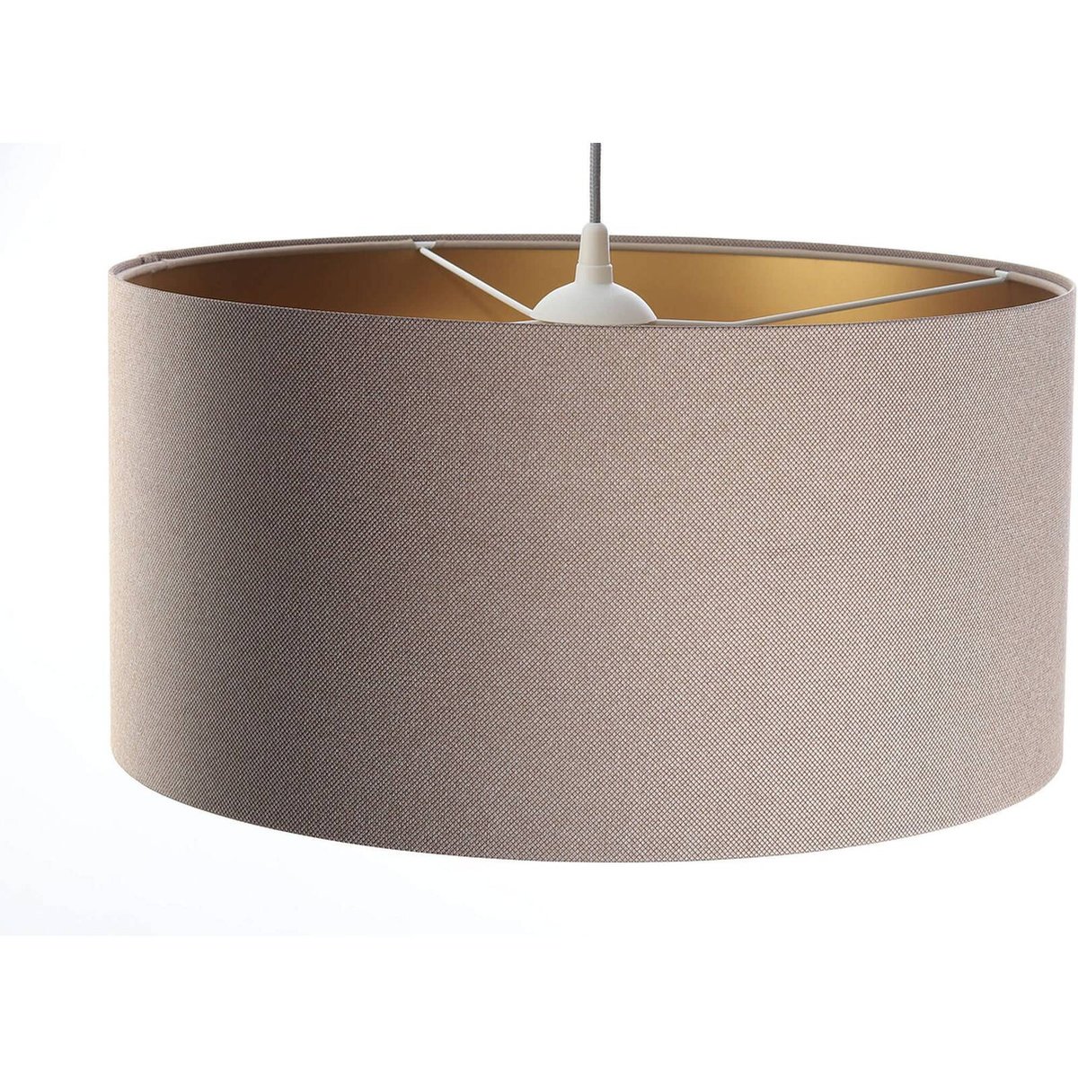 Suspension en tissu, GLAM beige et doré satiné, BPS KONCEPT