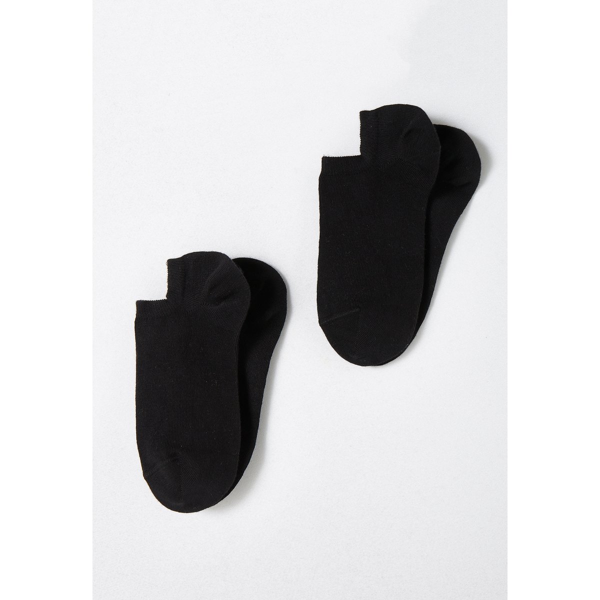 Lot de 2 paires de socquettes invisibles lot noir, DAMART