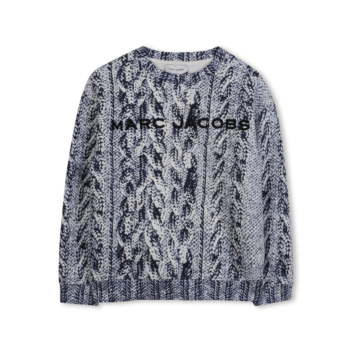 Sweat en polaire de coton dark blue, MARC JACOBS