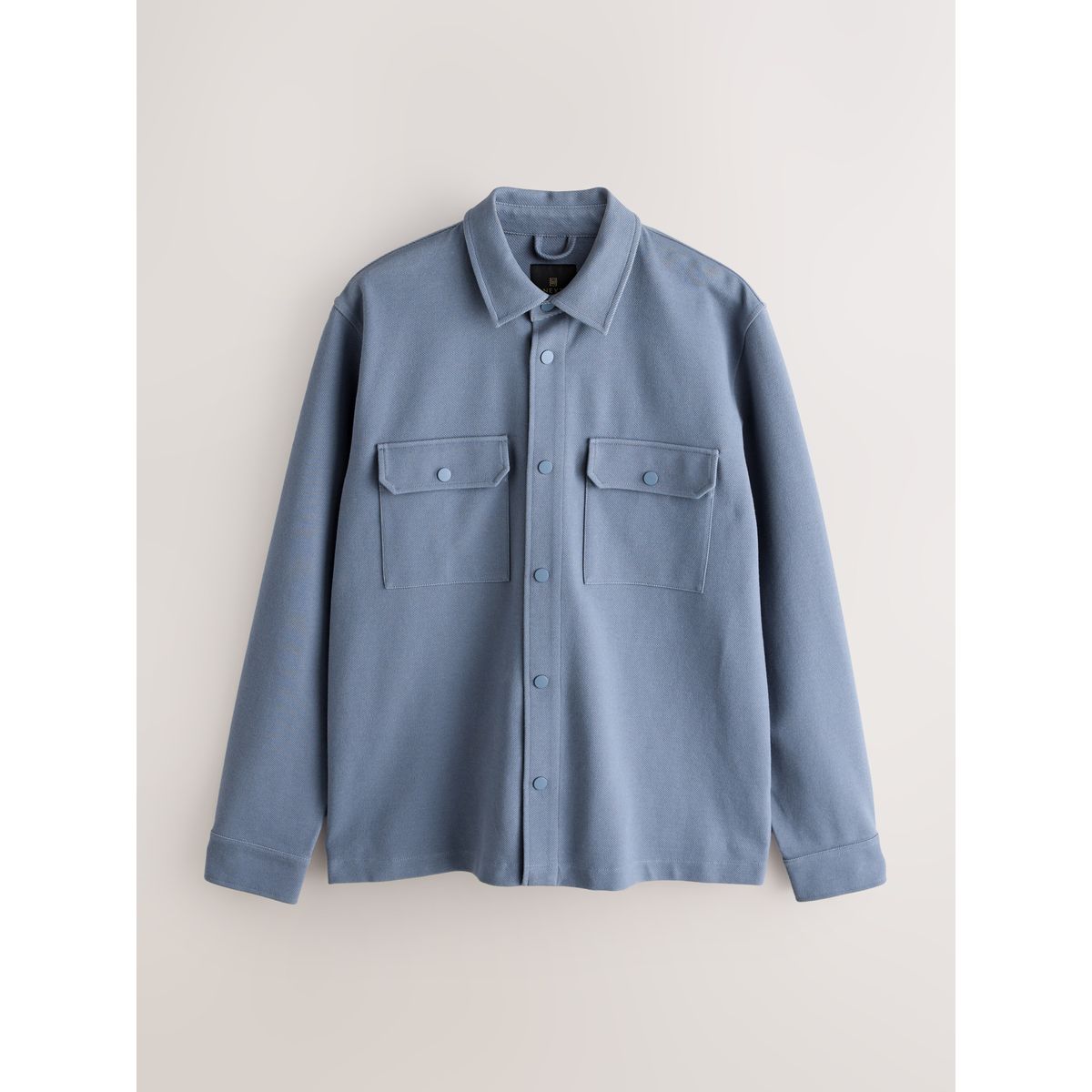 Veste-chemise en sergé de jersey, lot 2 gris/bleu, NEXT