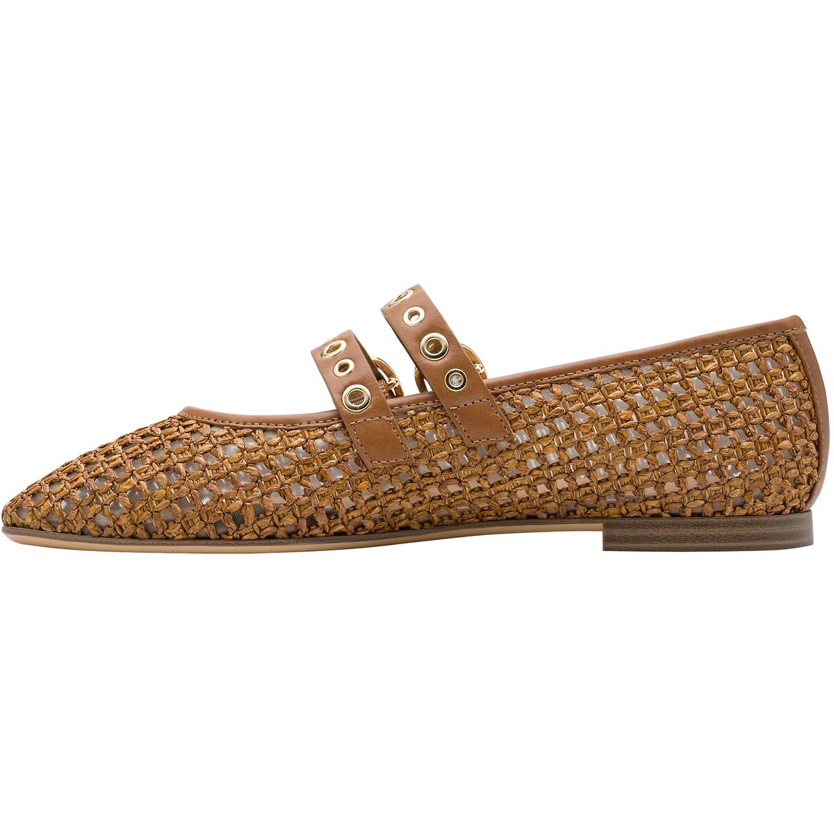 Openwork Mary Jane Ballet Pumps cognac, TAMARIS