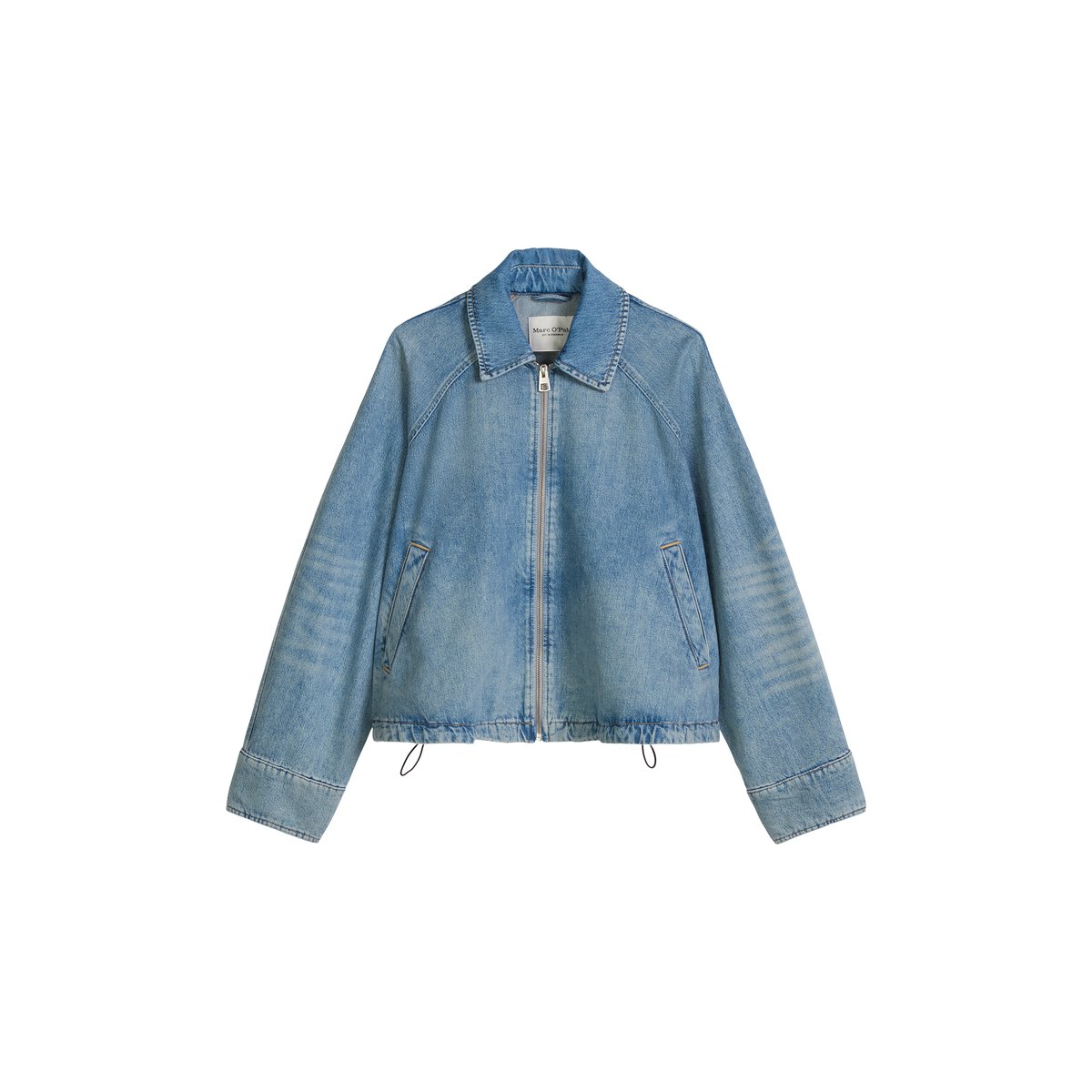 Blouson en jean relaxed en pur coton organique bleu clair, MARC O'POLO