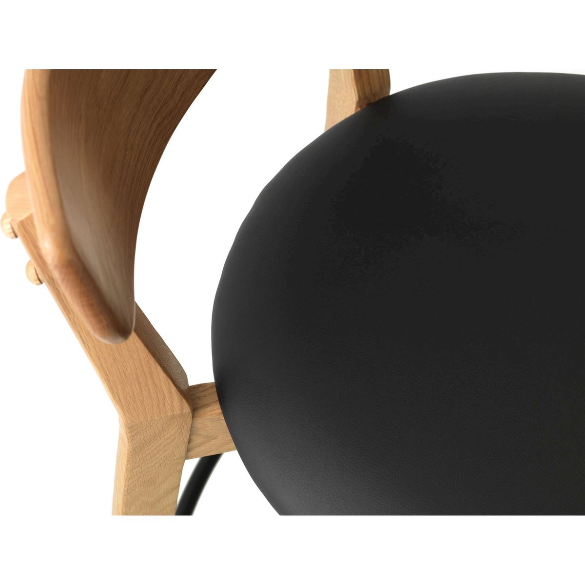 Tabouret de bar en chêne collection PEDROSE chêne naturel et noir, RECOLLECTION
