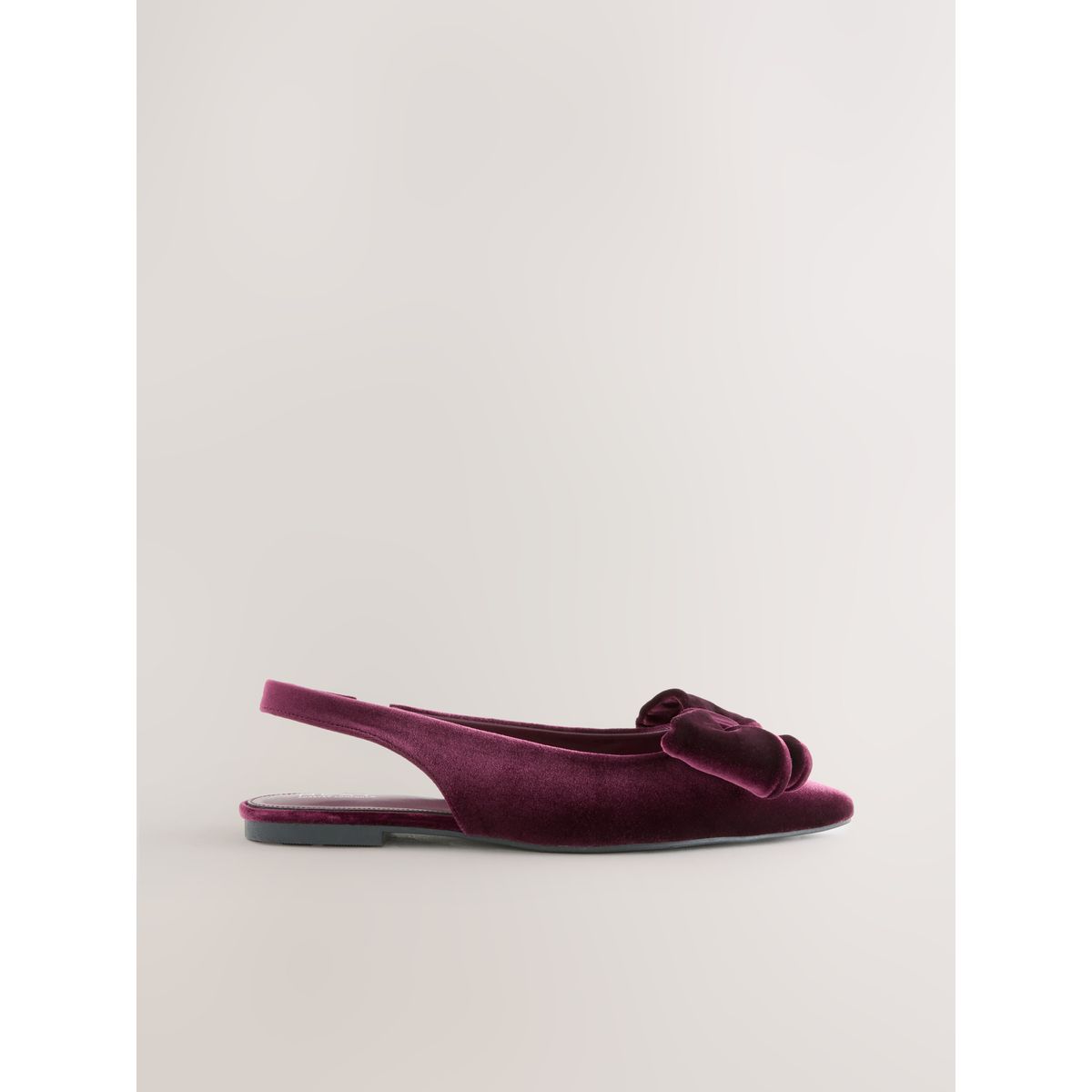 Chaussures à bride arrière forever comfort® velours rouge bordeaux, NEXT