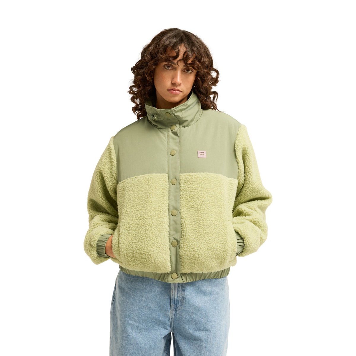Veste à boutons-pression LOST TRAILS vert smoke green, BILLABONG