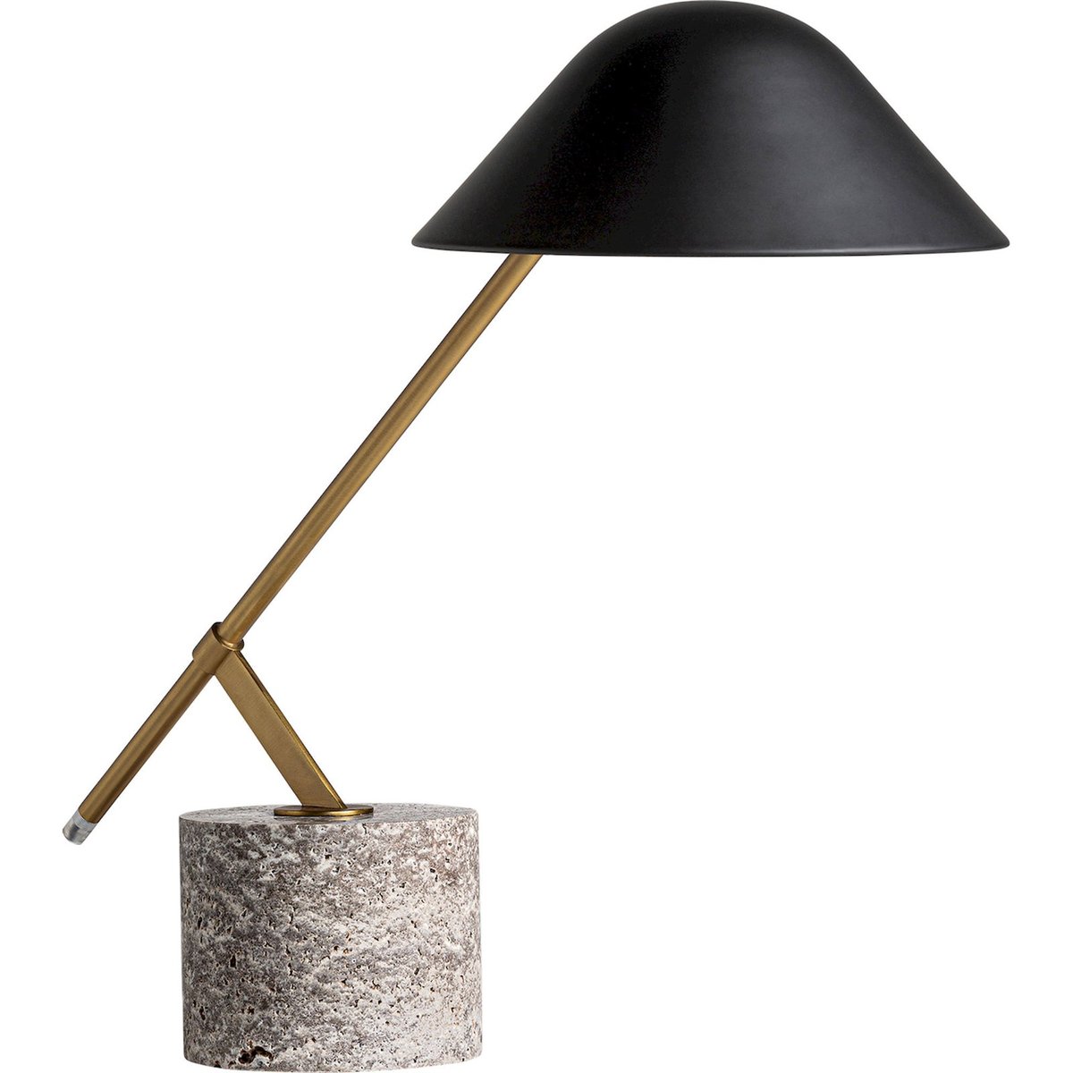 Lampe de salon art déco en marbre gris marbre fumé élégant, RECOLLECTION
