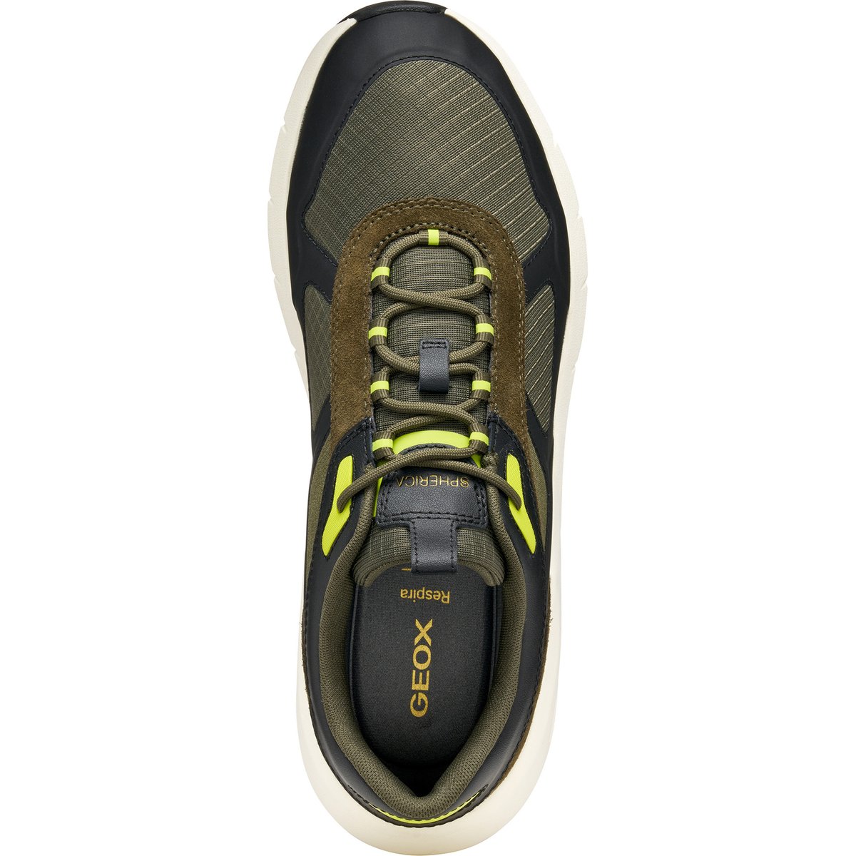 Baskets  U SPHERICA ECUB-5 vert militaire/noir, GEOX