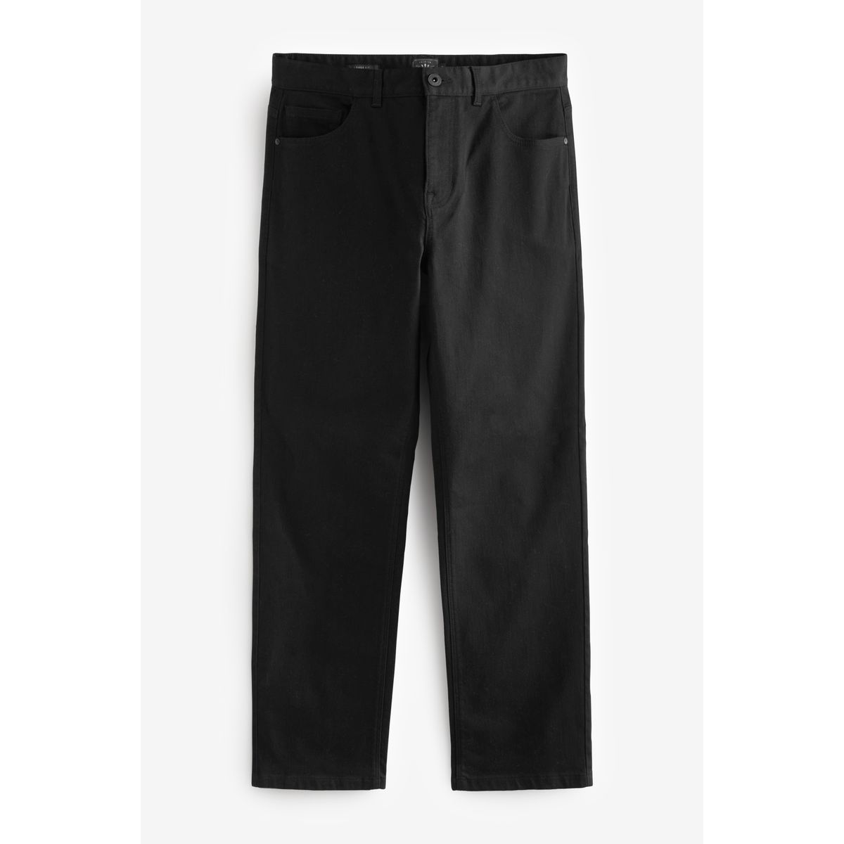 Jean décontracté stretch classique noir uni, NEXT