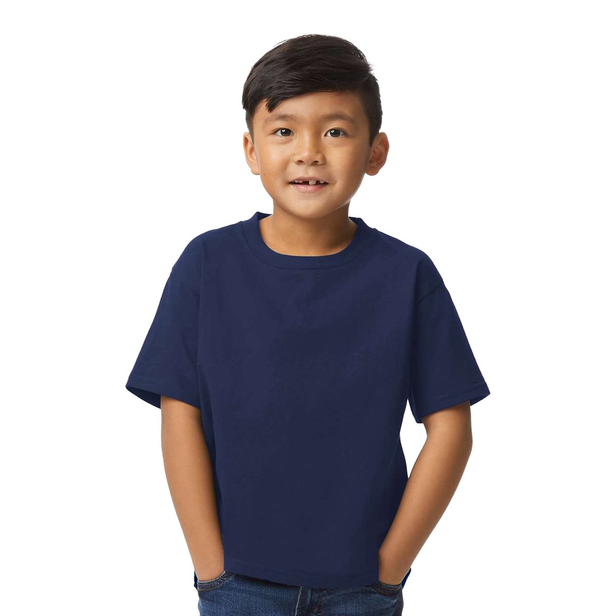 T-shirt bleu marine, GILDAN