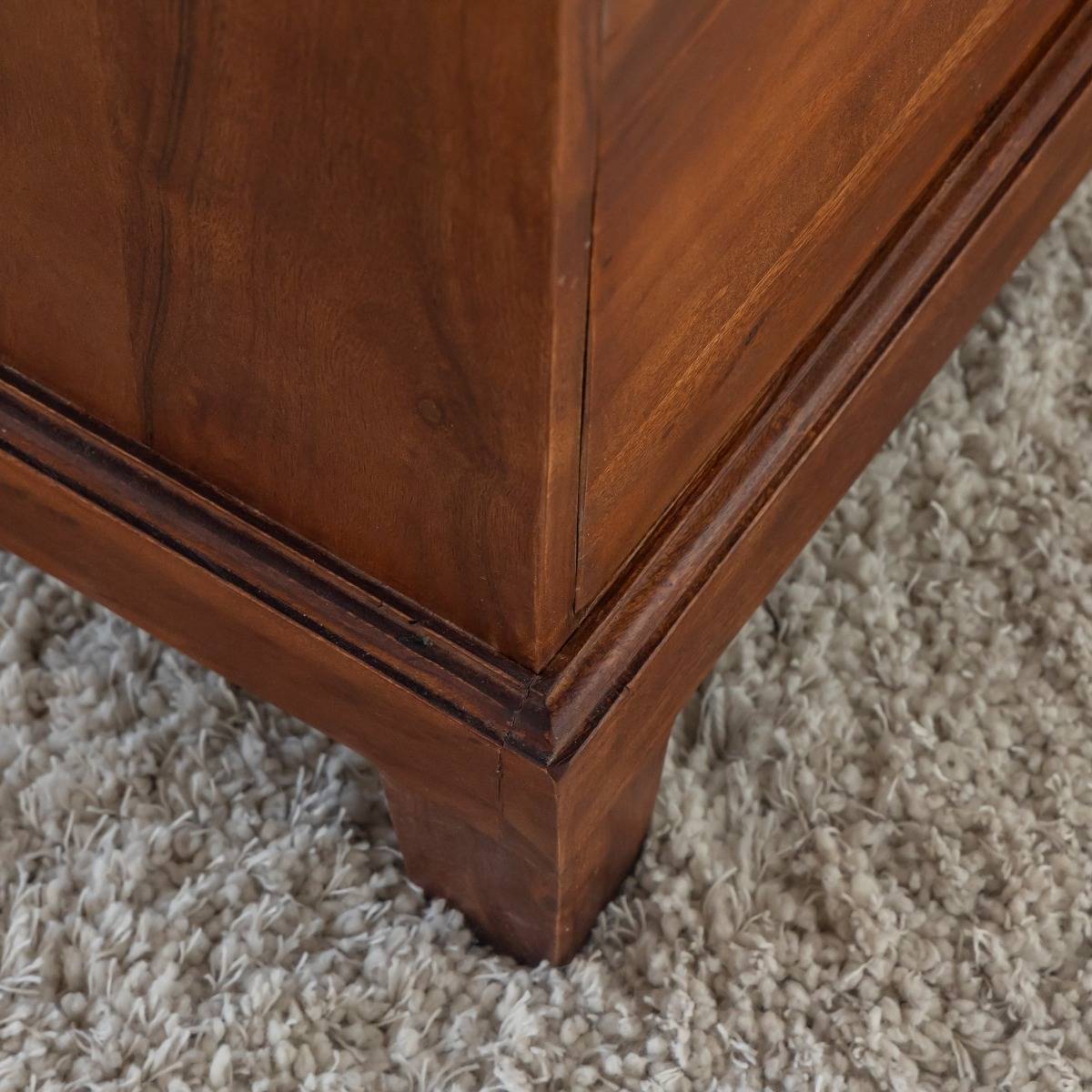 Table basse en bois d'acacia QUILLA bois foncé, MADE IN MEUBLES 