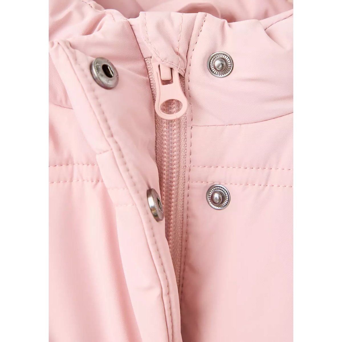 Anorak matelassé à capuche rose, MANGO BABY