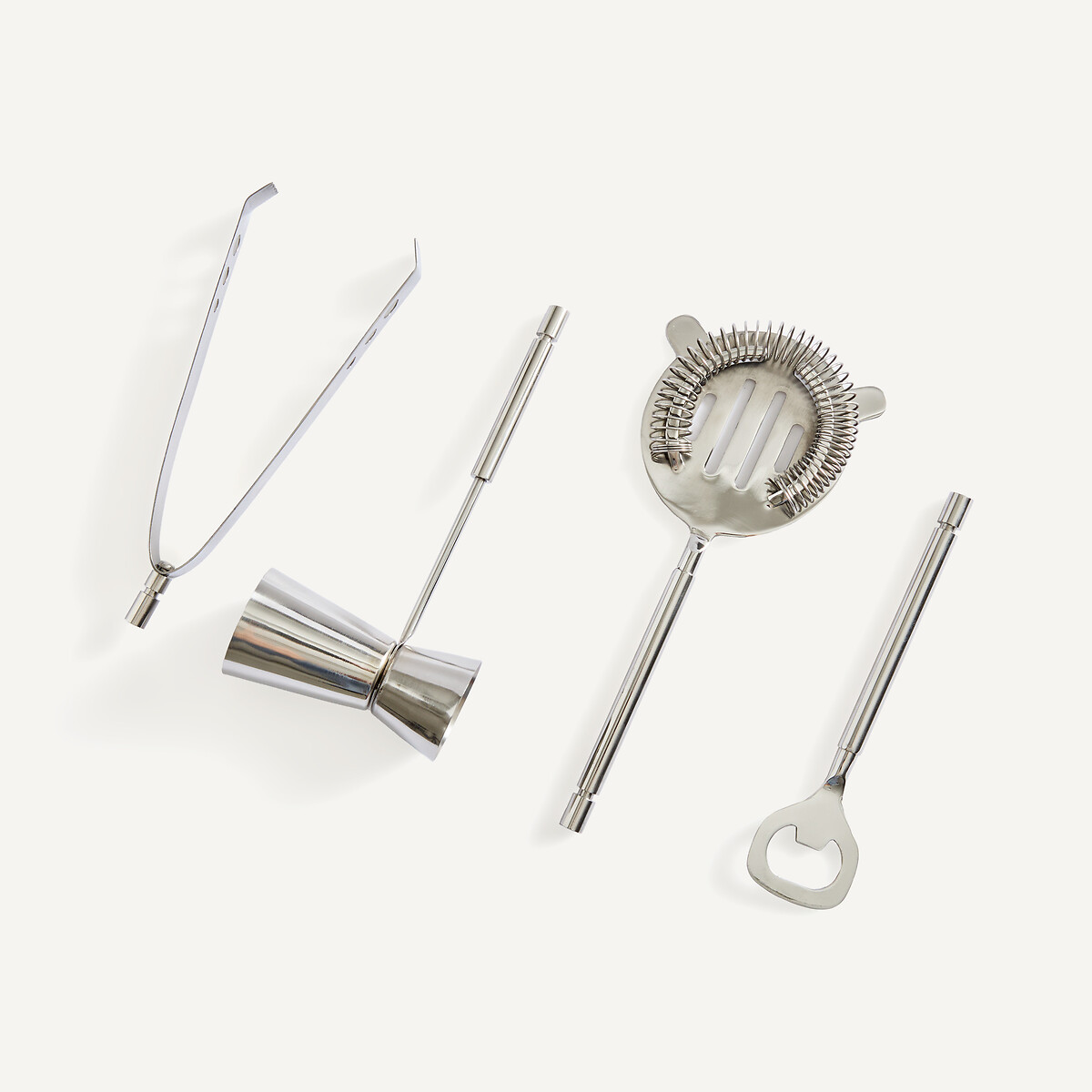Set à cocktail en inox sur support, REGENT chrome/noir, AM.PM