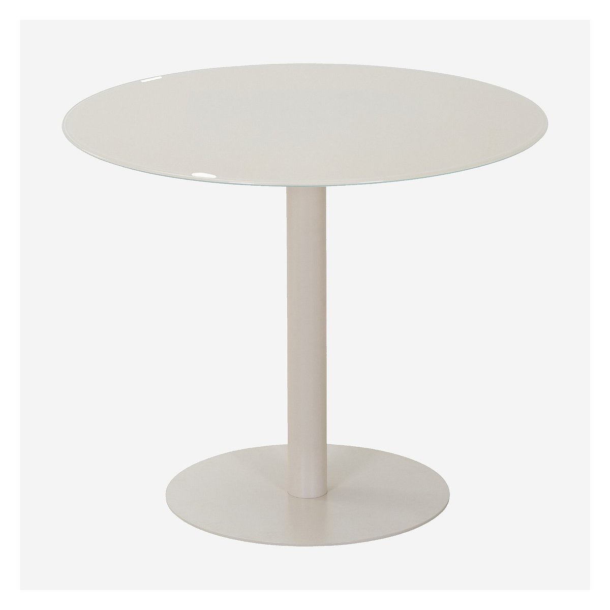 Table à manger métal OLYMPE beige, HABITAT