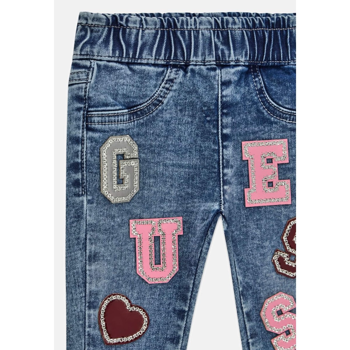 Jean Avec Écusson Logo bleu, GUESS KIDS