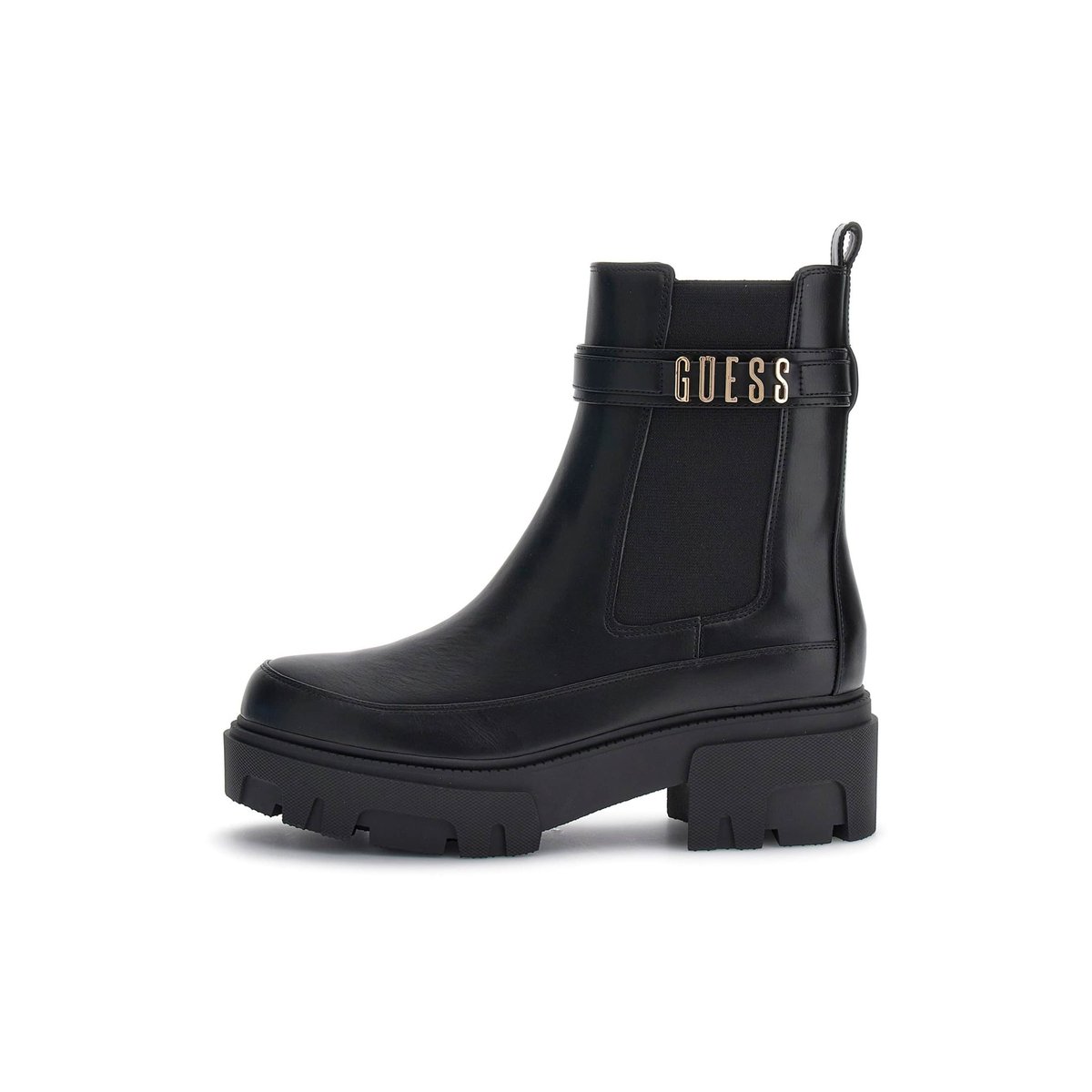 Bottine Yelma Lettrage Logo noir, GUESS