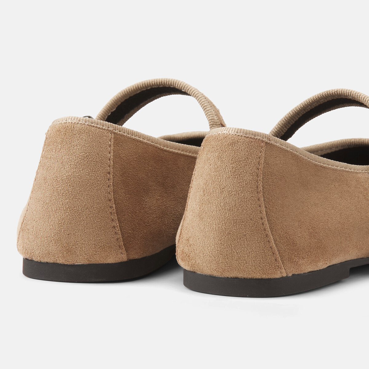 Bailarinas tipo de terciopelo beige , LA REDOUTE COLLECTIONS